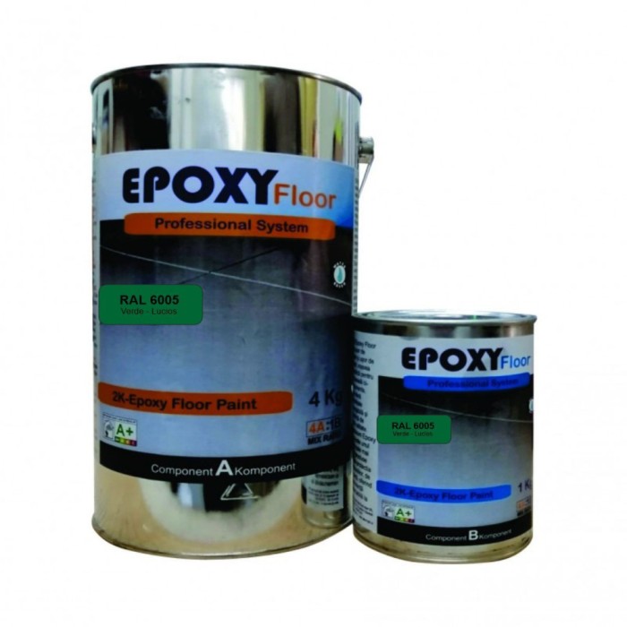 Vopsea Epoxidica Garaj Verde RAL 6005-Trafic Auto 5 Kg Epoxy Floor