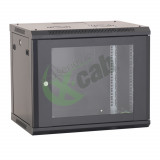 Cabinet metalic de perete 19&quot;, tip rack wallmount, 9U 600x600 mm, Eco Xcab Negru NewTechnology Media