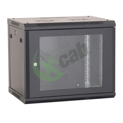 Cabinet metalic de perete 19&amp;quot;, tip rack wallmount, 9U 600x600 mm, Eco Xcab Negru NewTechnology Media foto