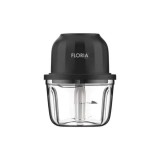 Tocator re&icirc;ncărcabil pentru legume și fructe (Mini Chopper), cu o capacitate de 350 ml, baterie de 1200 mAh și putere de 5V/30W FLORIA / ZLN2655