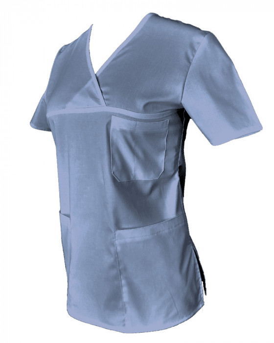 Halat Medical Pe Stil, Albastru Deschis, Model Classic - XS