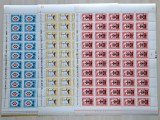 TIMBRE ROM&Acirc;NIA LP707/1969 A25 -a aniversare eliberare fascism- Set 3 coli -MNH, Nestampilat