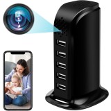 Camera Spion WIFI, TSS-HUB5 Ascunsa in HUB USB cu 5 Port-uri, 5MP, Full HD, Inregistrare Audio-Video, Activare la miscare , Slot Card, cu APP