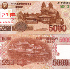 Corea de Nord North Korea 5 000 Won 2013 Specimen UNC