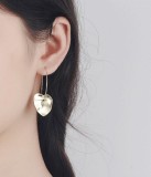 Cumpara ieftin cercei inima argint 925 placat cu rodiu