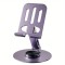 Suport de birou pentru telefon sau tableta, flippy, din metal, pliabil, 5.7 x 13.5 x 8.7 cm, universal, mov