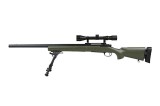 Sniper SW-04J cu luneta si bipod Upgrade Olive [SNOW WOLF]
