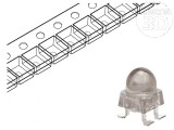 LED SMD albă 9300-16000mcd 33&deg; 20mA 2,7-3,5VDC 105mW