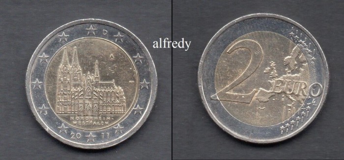 GERMANIA 2 euro, 2011 A, Nordrhein Westfalen