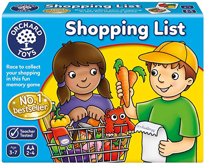 Joc educativ in limba engleza Lista de cumparaturi SHOPPING LIST