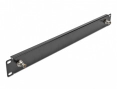 Panel pentru cabinet 19&quot; cu 2 x BNC 1U Negru, Delock 66852