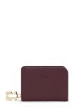 Tous portofel de piele FOLD culoarea bordo, 2002306021
