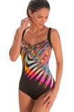 SW1894-2891 Costum de baie intreg cu model neon, S