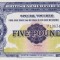 Bancnota Anglia (British Armed Forces) 5 Pounds (1958) - PM23 UNC ( Seria 2 )