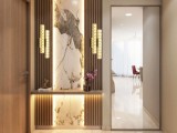 Aplica Led De Perete Cu Cristale Si Telecomanda, Design Vertical Elegant, 20W, Lumina Reglabila 3000K-6500K