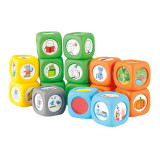 Set 15 Cuburi cu povesti Story Cubes cu ghid pedagogic si suport audio in limba, Akros Educational