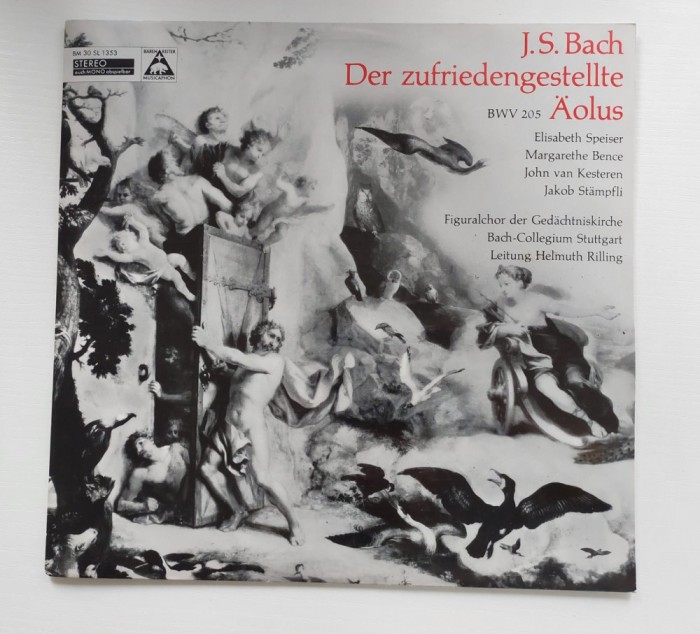 J. S. Bach &ndash; Der Zufriedengestellte &Auml;olus BWV 205, disc vinil muzica clasica