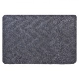 Covoraș Ușă, Model Zigzag, Culoare Gri, Dimensiuni 57x38 cm, Oem