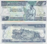 Etiopia 5 Birr 2009 2017 UNC