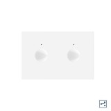 Cumpara ieftin Intrerupator dublu touch Livolo cap scara/cap cruce, standard italian, alb