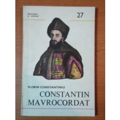 CONSTANTIN MAVROCORDAT de FLORIN CONSTANTINIU , 1985