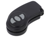 Carcasa pilot neagra ABS cu lame de fixare, 3 butoane, 31.8x72.1x14.7 mm