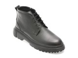 Ghete BITE THE BULLET negre, S24831, din piele naturala