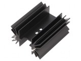 Radiator extrudat negru TO218 TO220 TO247 L: 25mm W: 41,6mm