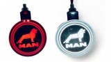 Lampa Oglinda LED Pablo LOGO FR0333 MAN Alb-Rosu 12-24V Stanga/Dreapta Laterala Neon 10cm