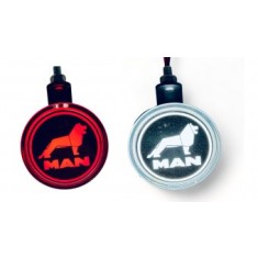 Lampa oglinda Pablo LOGO FR0333 MAN alb-rosu