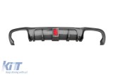 Difuzor tip Brabus potrivit pentru bara spate A Design a Mercedes E-Class W213 sedan 2016-2022, culoare carbon, -oo--oo- Performance AutoTuning