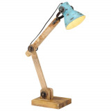 Lampa de birou 25 W, albastru uzat, 23x18x96 cm, E27