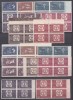 ROMANIA1958 LP 463 LP 463 a CENTENARUL MARCII POSTALE ROMANESTI BLOCURI DE 4 TIMBRE STARE MNH, Nestampilat