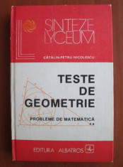 C. P. Nicolescu - Teste de geometrie. Probleme de matematică ( vol. 2 ) foto