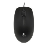 Mouse optic Logitech, USB, 800 dpi, 3 butoane, Negru