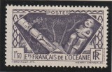 French Oceania (Oceania franceza) - Zeitati indigene (Idoli populari), dantelat, MNH, Mi.117