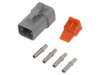 Conector Cablu-Cablu Mama Amphenol ATP06-4S-KIT01, 4 Pini, IP67, Curent Max 25A, Crimpare, Contacte Intoarse
