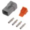 Conector cablu-cablu mamă 4 pini IP67