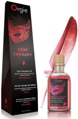 Set Masaj Sexy Terapy Ulei+Pana, Aroma Capsuni, 100 ml foto