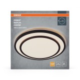 Plafoniera LED OSRAM Orbis Berlin 490, 36W, 4700lm, Lumina Calda 3000K, IP20, Diametru 49cm, Metal, Plastic, Negru