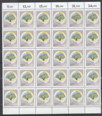 Germany Berlin 1987 Botanic congress, block of 30, Mi.786, MNH S.235 foto