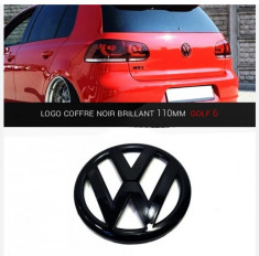 emblema spate neagra lucioasa noua Volkswagen VW Golf 6 MK6 foto