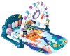 Centru de activitati, covoras educational pentru bebelusi, pian si zornaitoare, multicolor, 76x60x46 cm, JollyMag, 108252
