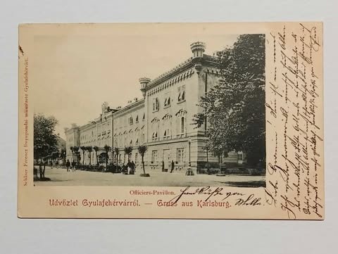 1903 - Alba Iulia, pavilonul ofiterilor (jud. Alba)