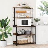 vidaXL Raft de bucătărie Stejar fumuriu 100 x 40 x 168 cm 883894