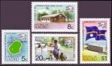 NAURU - 1974 - CENTENAR UPU - serie + bloc
