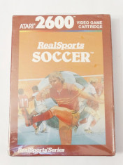 Joc Atari 2600 Real Sports Soccer - nou sigilat foto