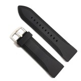 Curea de ceas Neagra din Silicon 24mm, Time Veranda