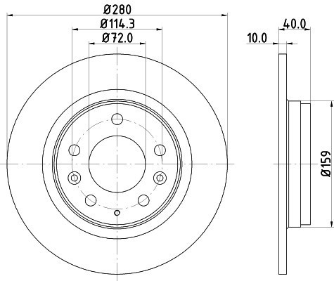 Disc frana BMW X5 (F15, F85) (2013 - 2016) KRIEGER 0950004202