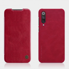 Husa de protectie Nillkin pentru Xiaomi 9 SE, Qin Leather Case, Rosu